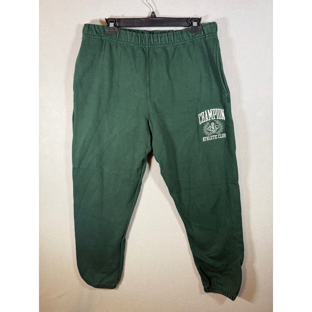 Vintage Champion Reverse Weave Athletic Club Sweatpants Green GF71 Large